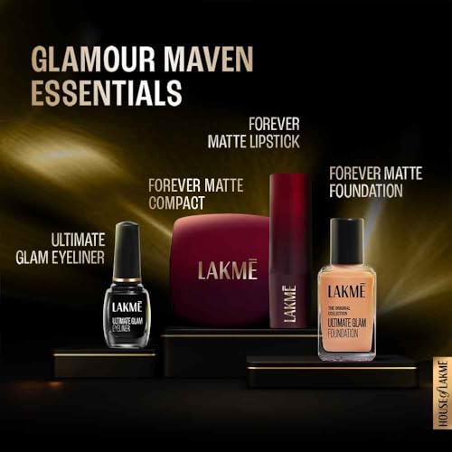 Image of Lakme Forever Matte Lipstick, Waterproof, Non Drying, Creamy Matte Bullet Lipstick Made With French Rose Oil Extracts, Nude Toast, 4.5g (Pack of 3)