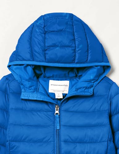 Amazon Essentials Boys' Lightweight Water-Resistant Packable Hooded Puffer Jacket, Insulated, Blue, XX-Large - Thumbnail 4