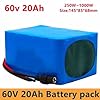 60V 20Ah Lithium Battery for Electric Bicycles and Scooters with Built-in BMS Charger - Ideal for Lawn Mowers and Wheelchairs, Compatible with XT60 Connectors #2