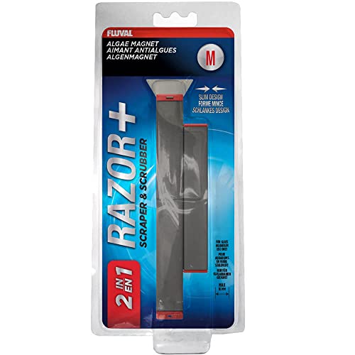 Fluval 11084 Imán Limpia Cristales Razor, M