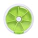 Pill Organizer Weekly,INVODA Pill Case 7 Day 3 Times Medicine Pill Dispenser,Push Button Rotate Pill Planner with 7 Compartments (1,Green)