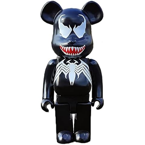 HZIH Bearbricks 400% Violent Bear Building Blocks Bear Venom Figure Doll Decoration Action Figures Anime Figure Collectible Violent Bear Model Toys Gift Fashion Ornaments 28CM (11In) A Cover