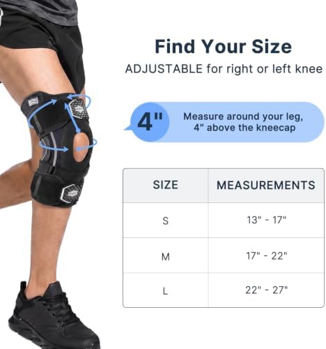 Fit Geno Upgraded Professional Hinged Knee Brace for Men & Women - 5