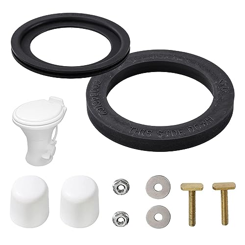 Image of Shkalacar RV Toilet Seal Kit Compatible with Dometic 300, 310 and 320 Series Toilets - RV Toilet Seal Kit for Replacement Part 385311652&385311658, Includes Waste Ball Seal Bolt Package