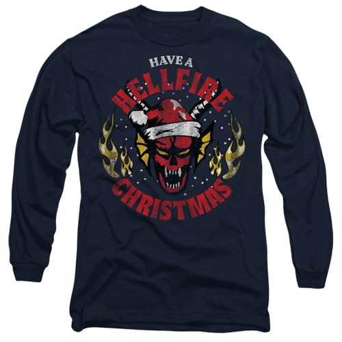 T-shirt Stranger Things Hellfire pour fêter Noël en mode cocooning devant votre série culte
