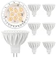 GOHDLAMP MR16 LED Bulbs 50W Halogen Equivalent Landscape Light Bulbs, 2700K Warm White 5W GU5.3 MR16 12V Spotlight Bulb, Non-Dimmable 38° Beam Angle for Landscape, Recessed, Track Lighting 6 Pack