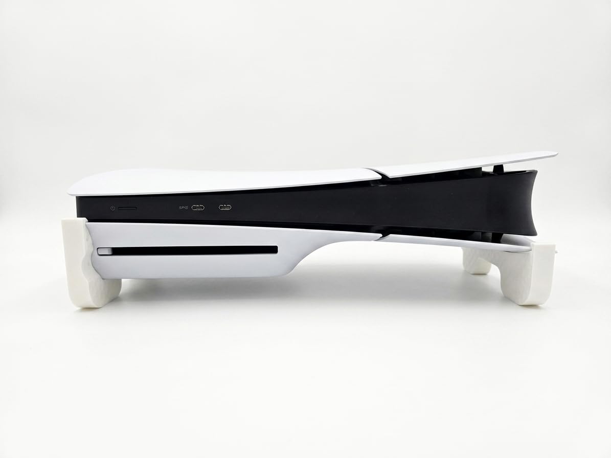 VAALI Desk Stand for PS5 Slim/Pro Console,Horizontal Stand for PS5 Slim/Pro Console,Anti-Slip Base Accessories PlayStation 5 Slim/Pro Digital & Ultra-HD Edition Not Included-picture-17