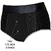 RODEOH High Rise O-Ring Black Panty | Full-Coverage, 2 O-Rings | Double Banded Firm Support | Gender Neutral,(3X)