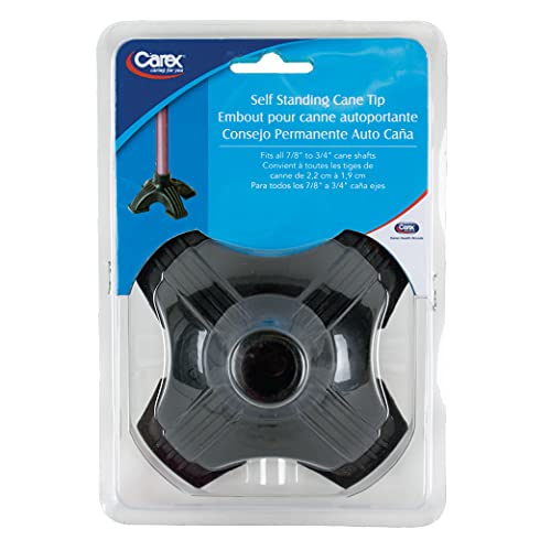 image for Carex Self Standing Sturdy Non-Slip Rubber, Stabilizing Four Pronged C