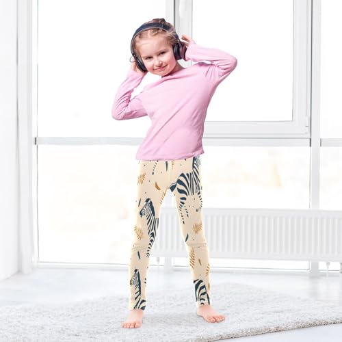 Bolaz Toddler Girls Leggings Printed Yoga Pants Leggings Running Zebras for Kids4