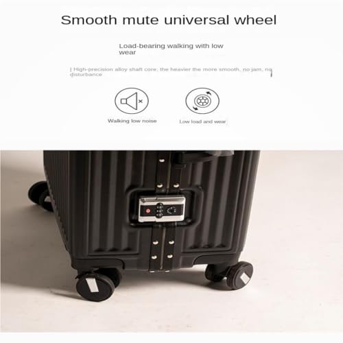 PANKERS Suitcase 24-inch Universal Aluminum Frame Trolley Case Large Capacity Customs Lock Suitcase Silent Universal Wheel Suitcases4