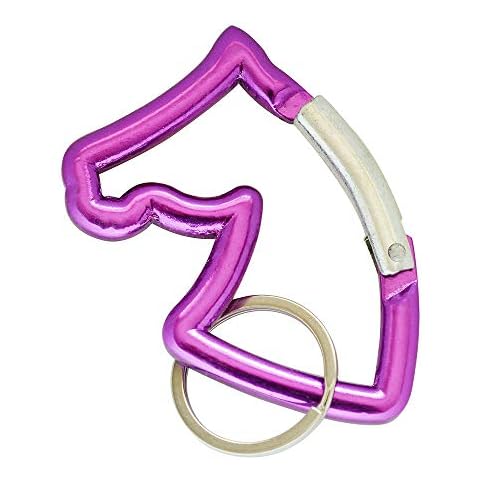Mavota Horse Head Shape Aluminum Carabiner Keychain Key Chain Key Ring Suitable for Camping/Hiking/Fishing/Traveling Cover
