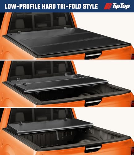 Image of TIPTOP Low Profile Hard Folding Truck Bed Tonneau Cover Fits 2022-2026 Ford Maverick 4.5ft Bed (54.4 inch) |TLX3|