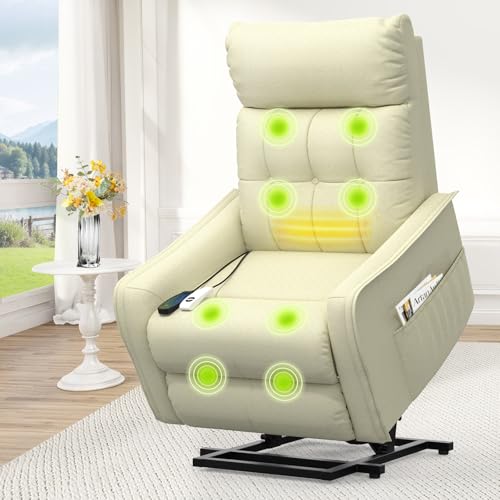 Fauteuil inclinable électrique haut de gamme avec massage thermique et double commande
