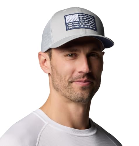 Image of Columbia Unisex Adult PFG Logo Mesh Ball Cap
