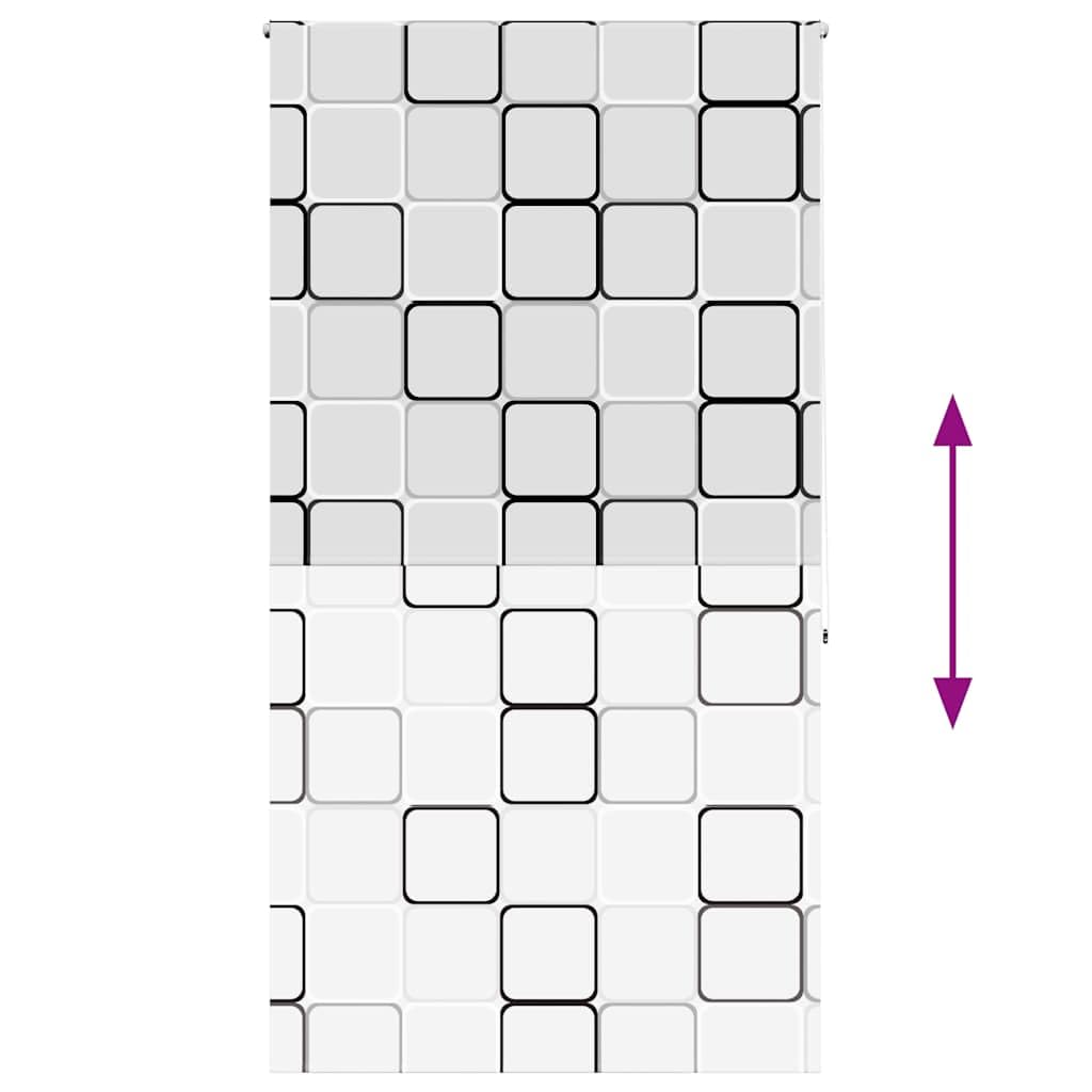 Tenda a rullo per doccia, 130 x 240 cm, in tessuto PEVA impermeabile, larghezza 126 cm, con guida in alluminio, montaggio versatile senza forature, regolabile, salvaspazio, ideale come protezione da