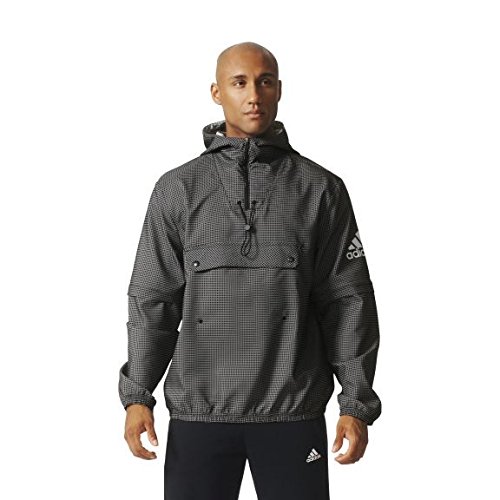 Adidas Side Anorak Giacca per Uomo, Nero
