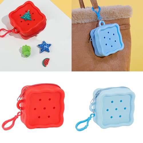 Soft Silicone Zipper Coin Purse Lovely Cartoon Hole Design Miniature Wallet Children's Storage Pouches Organizers For Kids Gi2