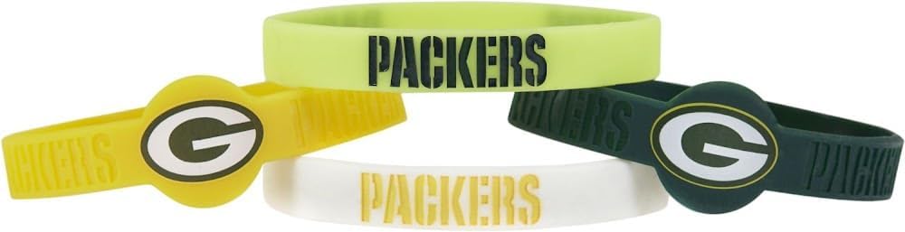 NFL Silicone Bracelets, 4-Pack