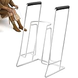 Anziehhilfe für Kompressionsstrümpfe, Sockenanziehhilfe, Sockenanziehhilfe Strumpfanzieher Anziehilfe, Socken Anziehhilfe Senioren, Stützstrumpf Anziehhilfe, für Knie und Hüfthohe, Schaumstoffgriffe