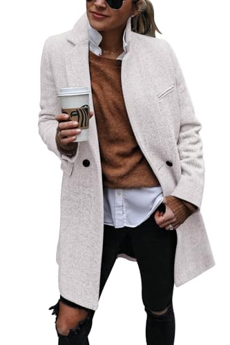 Manteau trench à revers cranté chaud et isolant grâce à son double boutonnage protecteur femme