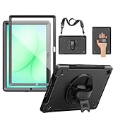 Meilleure protection à 360 degrés : la coque pour Junfire Galaxy Tab A11 Plus utilise un dos en silicone plus épais pour obtenir un effet d'absorption des chocs. Et le design résistant aux chocs offre une protection supérieure, protège votre tablette de tout dommage.