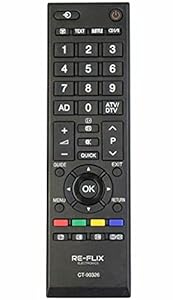 Re-Flix Fernbedienung CT-90326 / RM-L890+ passend für Toshiba TV 32SL738G