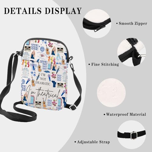 Musical Inspired Gift Musical Merchandise I'M Not Dramatic I'm Theatrical Musical Lover Gift Musical Crossbody Bag3