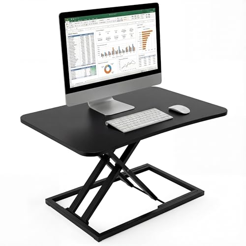 Amazon | スタンディングデスク 卓上 SHUWEI 天板サイズ73×47cm ガス圧