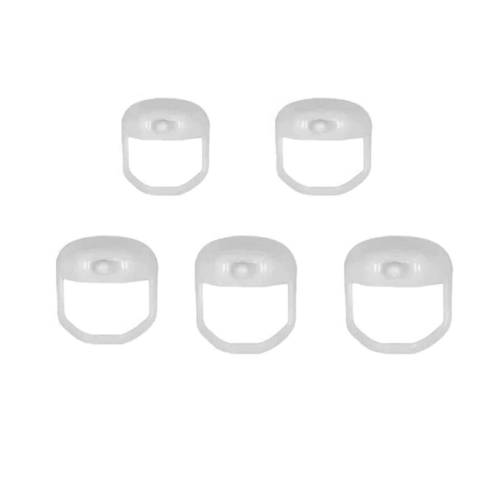 5 Größen Von Bart-Ziegenbart-Rasierschablone, Bartformwerkzeug, Trimmzubehör For Männer, Symmetrische Barttrimm-Schablone For Den Spitzbart(WHITE)