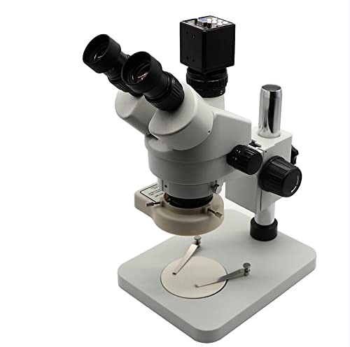 顕微鏡キット 3.5X-90X 三眼実体顕微鏡同時焦点工業用倍率連続ズーム電話 PCB 修理はんだ付け 顕微鏡レンズアダプター(7-45X)