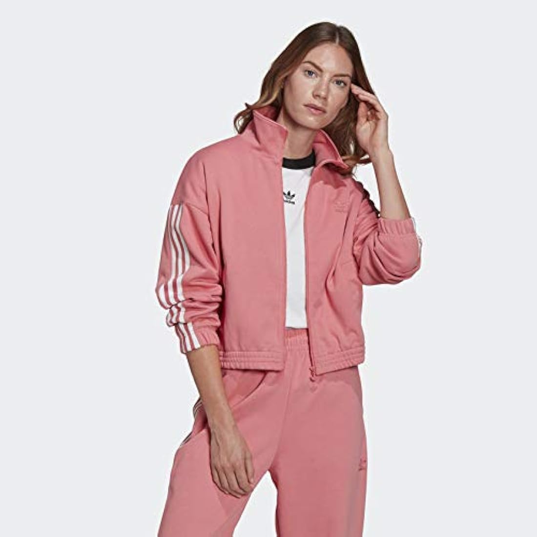 PINK THEREDTHREAD S FLIP NYLON JACKET