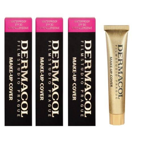 3 x Dermacol Make Up Cover SPF30 Waterproof Hypoallergenic 30g Boxed - 224