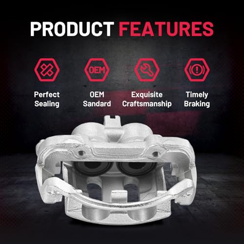 Image of BDFHYK 19-B1672 19-B1673 Front Disc Brake Caliper Assembly Compatible with Nissan D21 1992-1994 /Frontier 1998-2004, Compatible with Nissan Pickup 1995-1997, 2.4L L4 3.0L 3.3L V6 GAS 2pcs