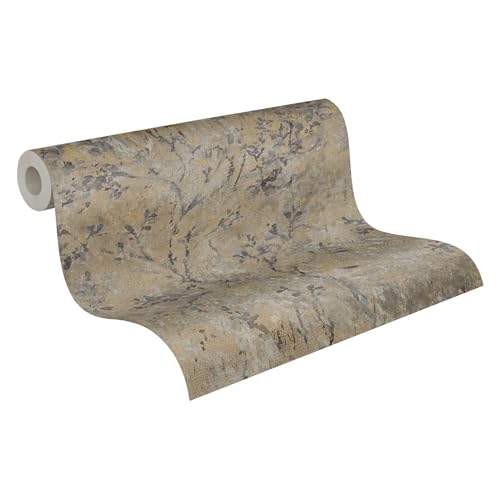 A.S. Création Livingwalls Tapete 396501 mit Ästen in Braun, Creme, Gold -...