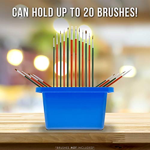 U.S. Art Supply BW-3535 12 Hole Multi-Function Plastic Brush Washer, Cleaner And Holder thumb #2