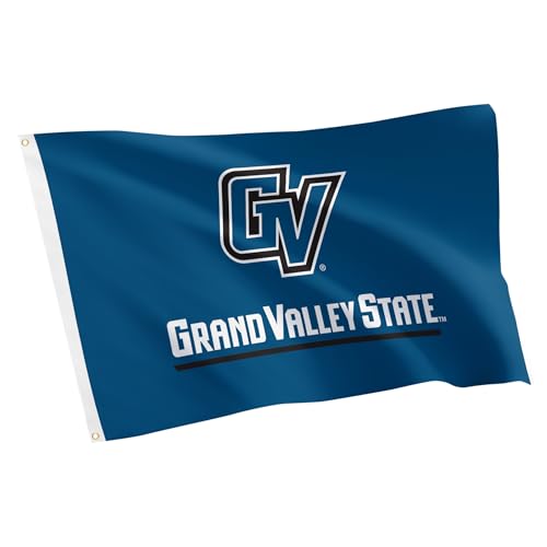 Desert Cactus Grand Valley State University GVSU Flag - 3 x 5 Feet Lakers Banner, Indoor/Outdoor Durable Fabric, 100% Polyester Design (Style 1)