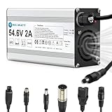 Hexwatt 54.6V 2A Charger for 48V Lithium-ion Battery ebike Electric Bike Electric Scooter Hoverboard Battery Charger Replacement with 7 Connectors