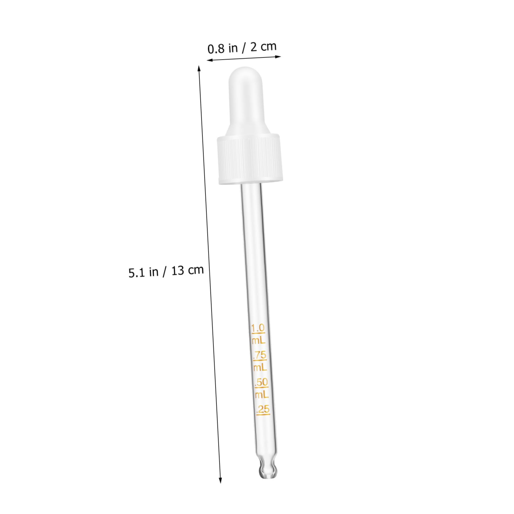 SOLUSTRE Glass Dropper Pipettes Essential Oil Droppers Easy Squeeze Bulb Graduations