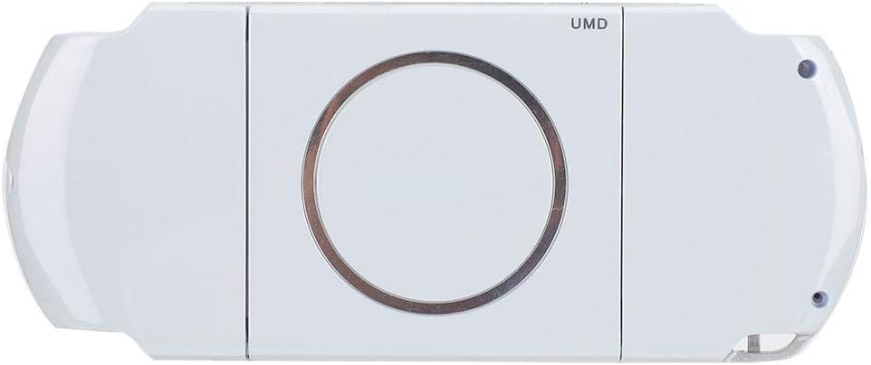 Game Console Case for PSP 3000, Full Housing Shell with Screwdriver,Simple Design, Compact, Lightweight,Easy to Carry,5 Color (White)