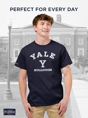 Image of JanSport NCAA Officially Licensed Campus Short Sleeve T Shirt for Men, Soft & Breathable Pre-Shrunk Cotton Crewneck T Shirt
