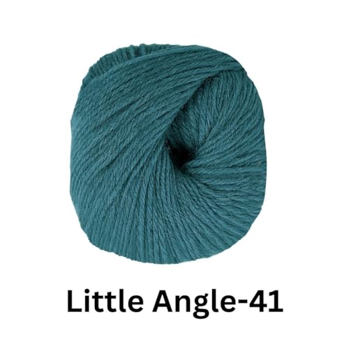 Image of VCR 4 Ply Greyish Blue Little Angle Yarn, 25 Grams, 92 Meters Length, 100% Acrylic Soft Baby Knitting Yarn for Crochet, Newborn Sweaters, Soft Baby Socks, Mittens and Leggings, Pack of 1