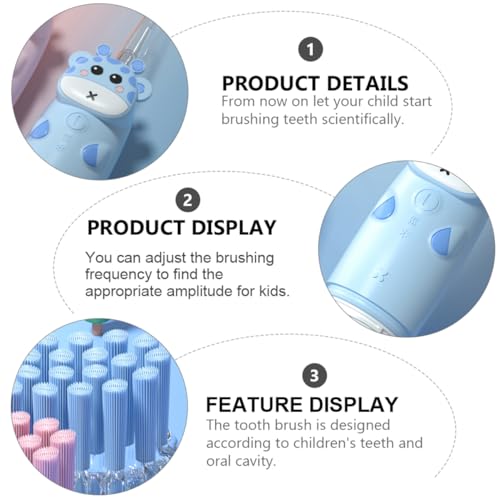 Beaupretty Elektrische Zahnbürste Für Junge Mädchen Mit Sonic Vibration Weiche Borsten Zum Schutz Zahnfleisches Ergonomisches Design Für Angenehmen Griff Farbiges Licht Für Anpassung – Bild 7