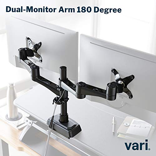 Image of Vari Dual Monitor - 180 Degree - Black