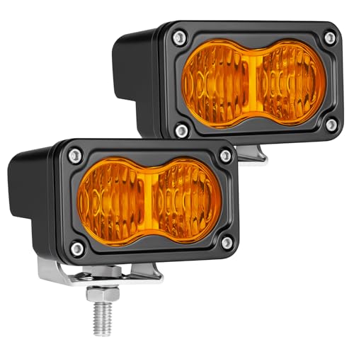 Image of LED Pods Amber 3 inch Driving Fog Light Pod Offroad Light Cube