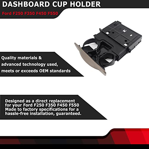Portavasos Tablero Compatible Ford F250 F350 F450 F550 1999-2004 miniatura 2