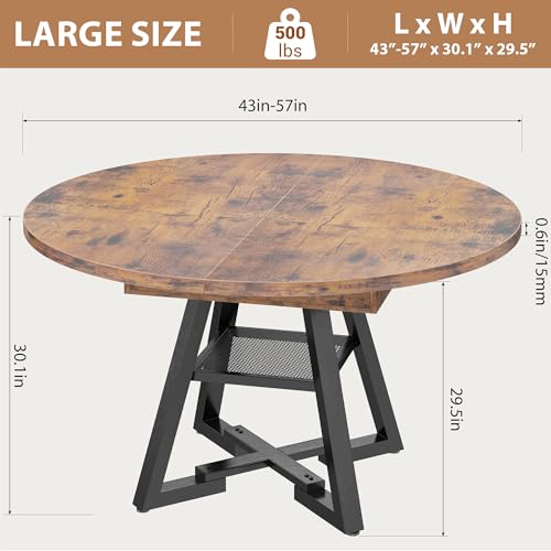 Table à manger extensible 110-145 cm, 4-8p Jocoevol