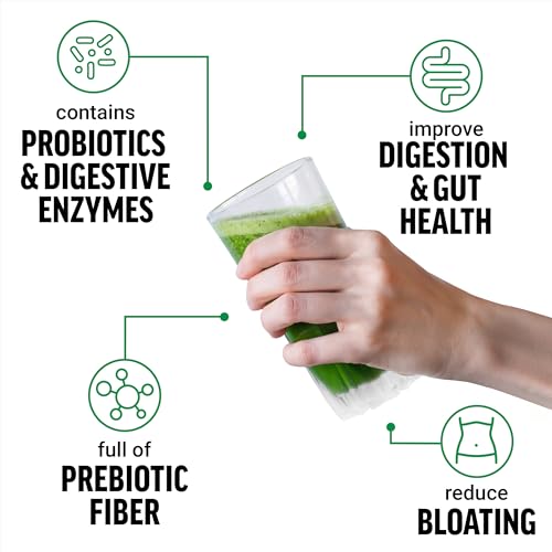 Image of Force Factor Smarter Greens Superfoods Powder, 3-Pack, Supports Digestion and Bloating, Immunity, and Energy, Greens Powder with Probiotics, Digestive Enzymes, Antioxidants, and Fiber, 90 Servings