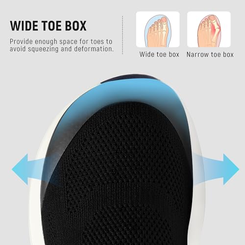 Womens Wide Toe Box Walking Shoes Slip On Breathable Sneakers for Women Lightweight Casual Nursing Shoes2