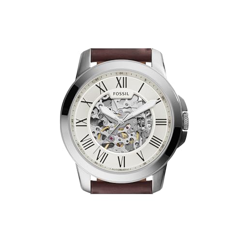 Fossil ME3099 Men'S Grant Automatic Stainless Steel And Leather Three-Hand Watch thumb #4